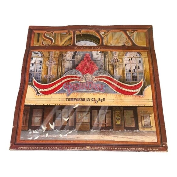 Vintage Styx Paradise Theater Vinyl LP 1981 A&M Rock Album Gatefold Classic - Picture 9 of 10